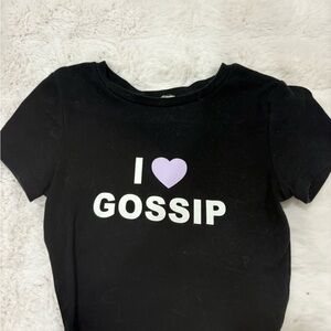 Garage Black Kids Tee with Purple Heart